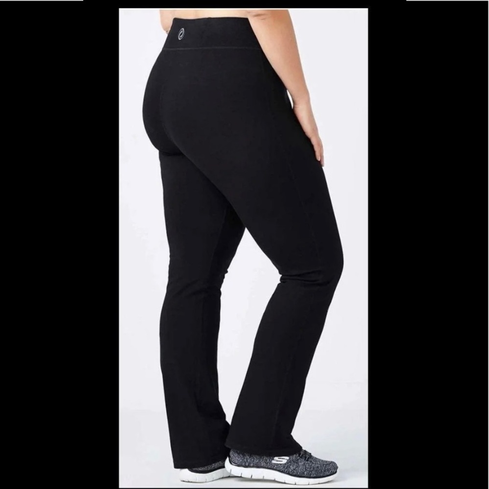 ActiveZone Yoga Flare Leg Pants-90% Cotton 10% Spandex (Size 1XP or XP) MSRP $44